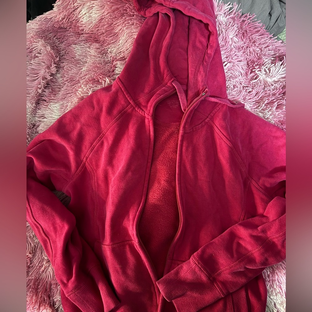 Vibrant pink zip up